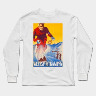 Weersportkampen Netherlands Vintage Poster 1944 Long Sleeve T-Shirt